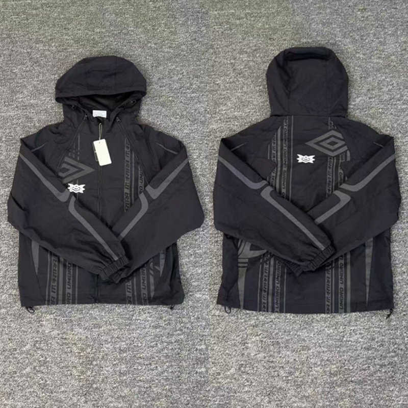 Windbreaker Men Zip - جاكيت ميرترا أسود عتيق الطراز، سترة