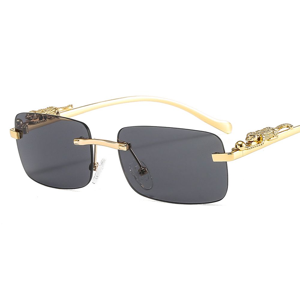 Men'S Fashion Rimless Glasses - نظارة شمسية أنيقة بدون إطار مربعة