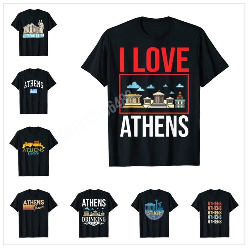 Men'S Fashion Greece - تي شيرت بتصميمات متعددة I Love