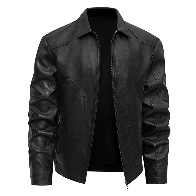 Mens Fashion Bomber Jacket - الرجال الخريف الشتاء معاطف بولي سترات