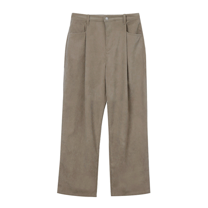 Men'S Fashion Khaki Pants - بنطلون رجالي ربيعي جديد من قماش