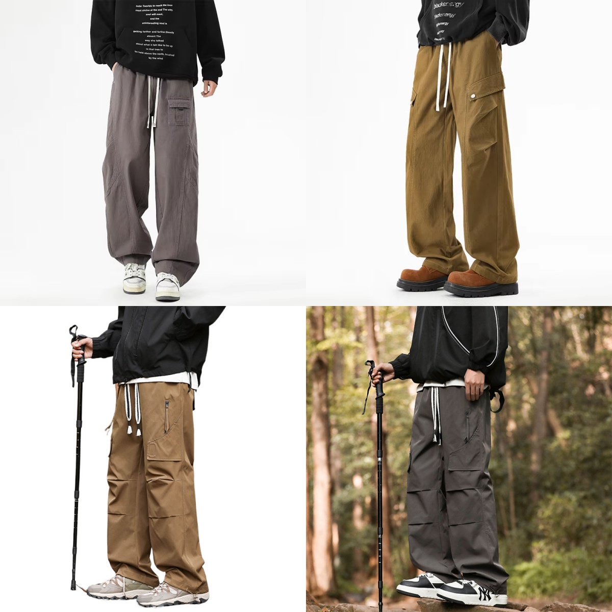 Men'S Fashion Khaki Pants - 2025 جديد القطن الرجال البضائع السراويل