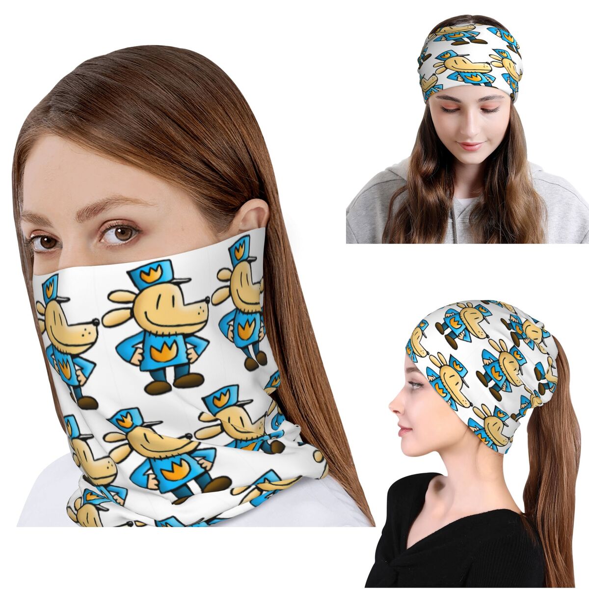 Beanie Winter Hat - قناع للرقبة بتصميم كوميدي من Dog