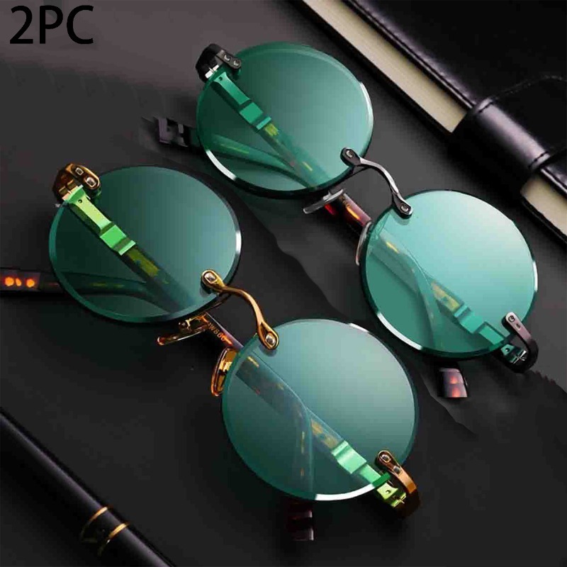 Men'S Fashion Rimless Glasses - نظارات شمسية كلاسيكية بدون إطار للنساء