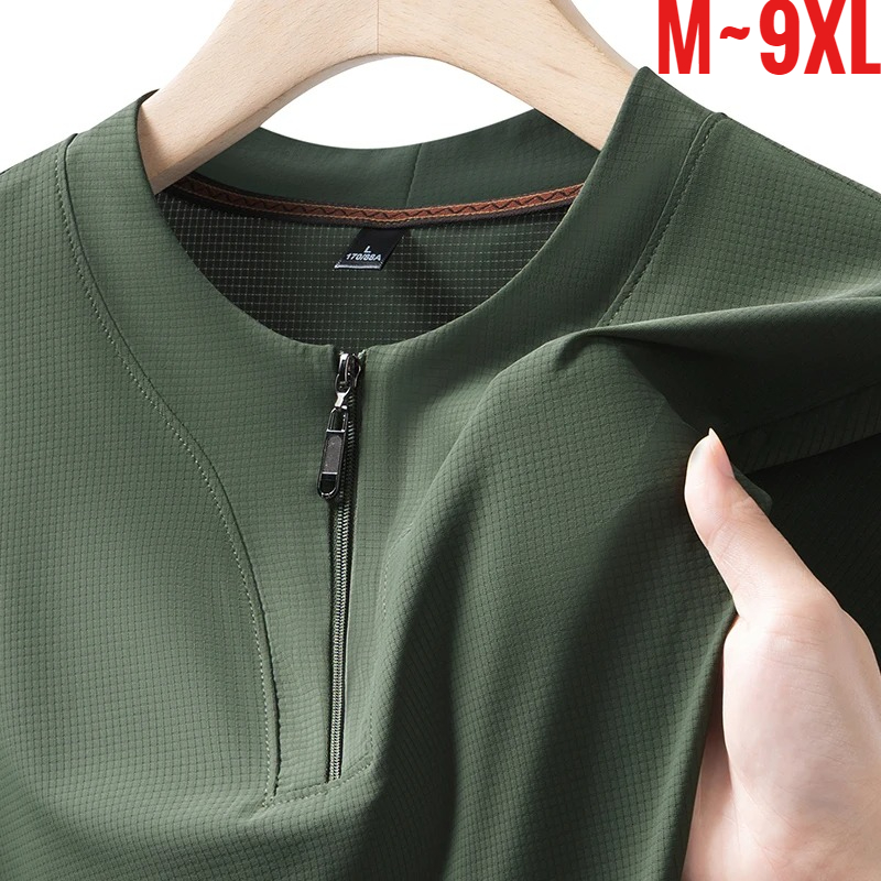 Men'S Fashion 2025 - قميص هينلي رجالي كبير الحجم 9XL