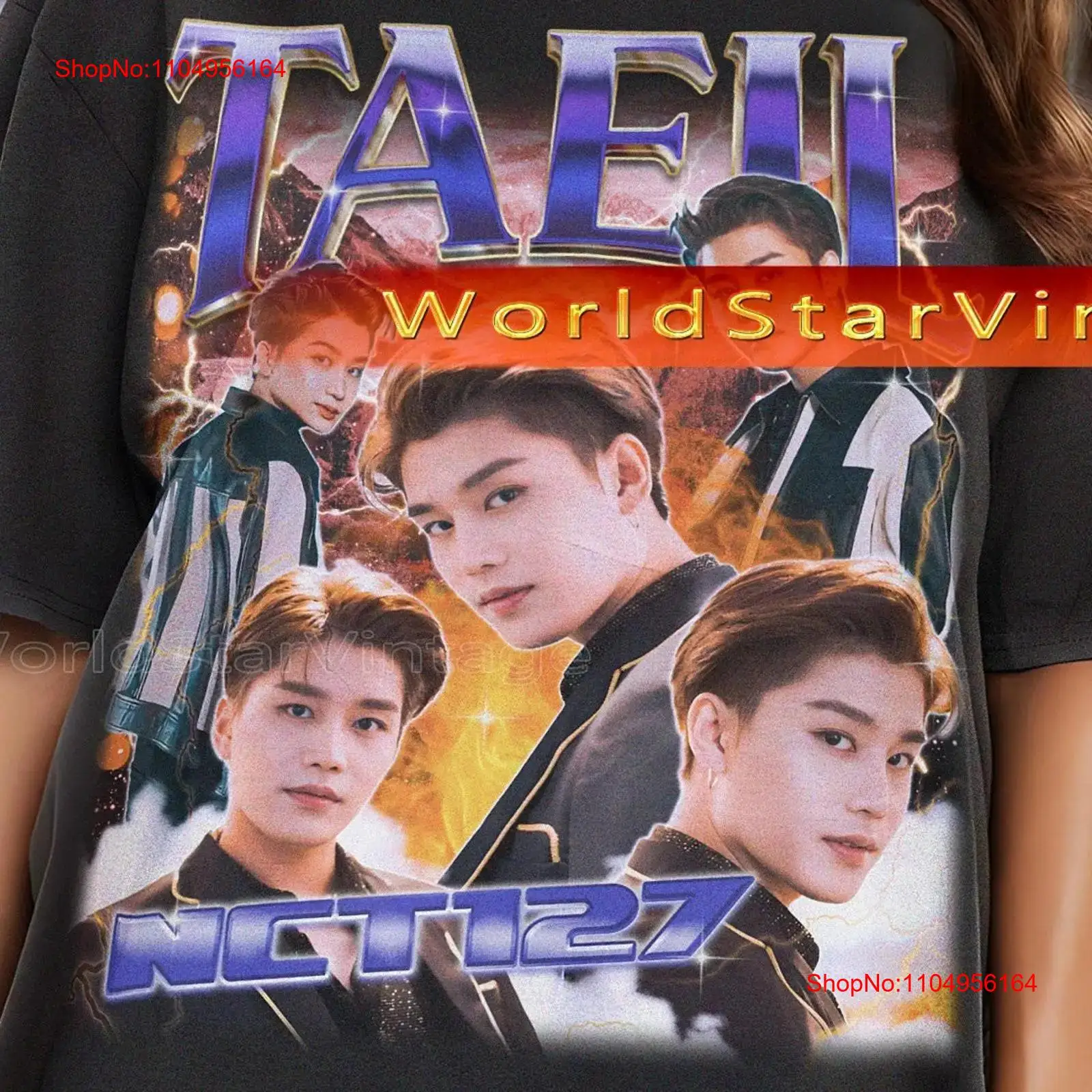 Mens Fashion In The 90S - Taeil NCT خمر تي شيرت تحية