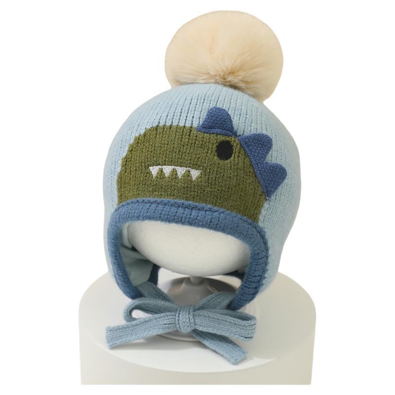 Beanie Winter Hat - قبعة صوفية محبوكة للأطفال بتصميم حيوانات