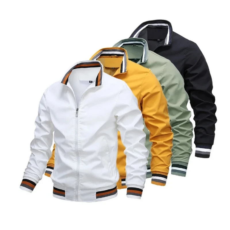 Windbreaker Men Zip - جاكيت رجالي ربيعي صيفي مقاوم للرياح،