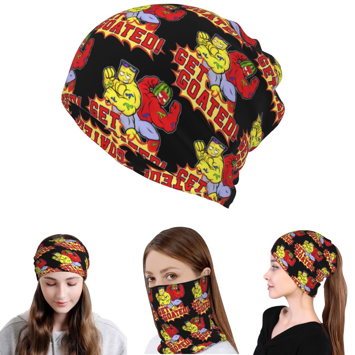 Beanie Winter Hat - غطاء رقبة من نوع باندانا من