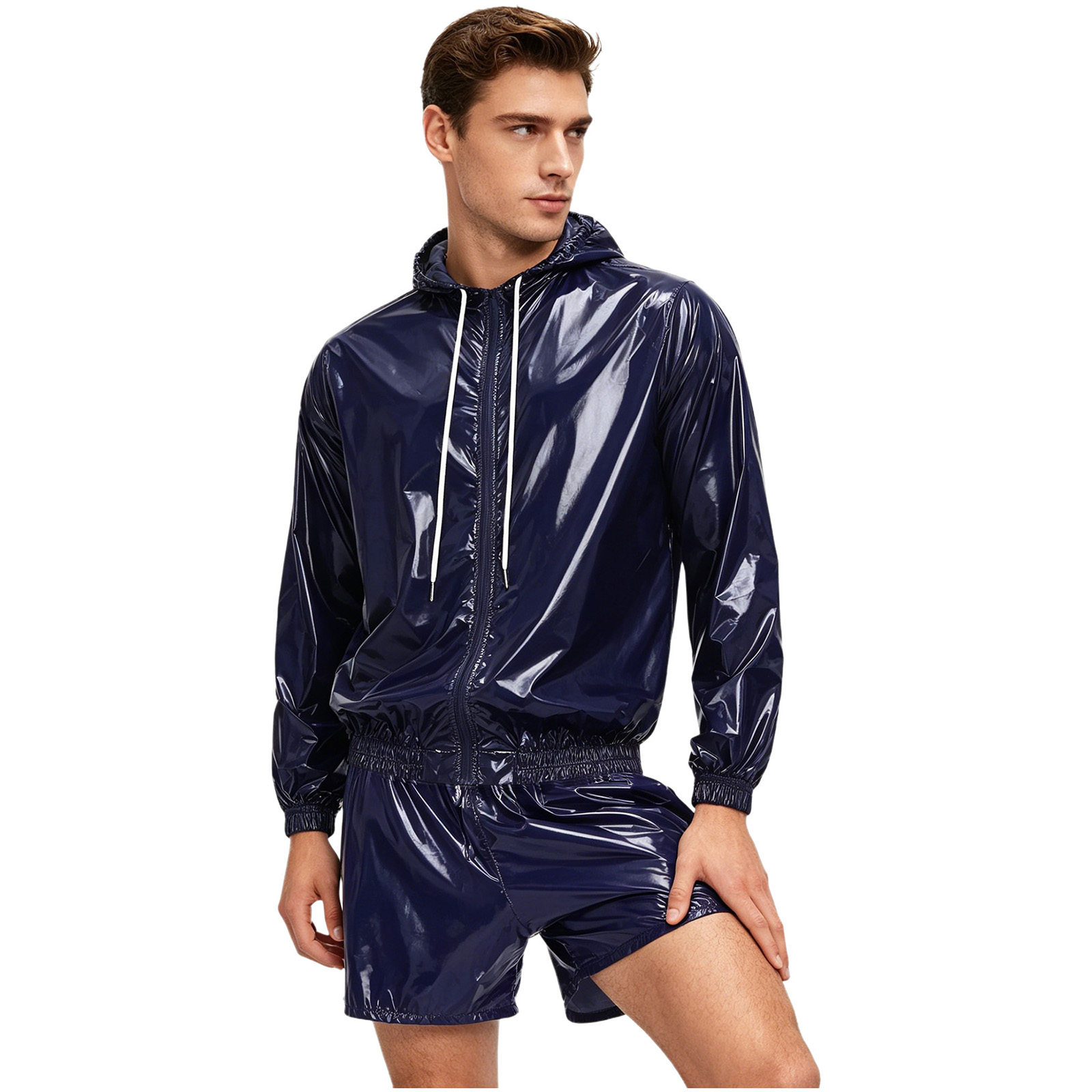 بدلة سباحة رجالية مقاومة للماء - مراجعة Windbreaker Men Zip وسعره
