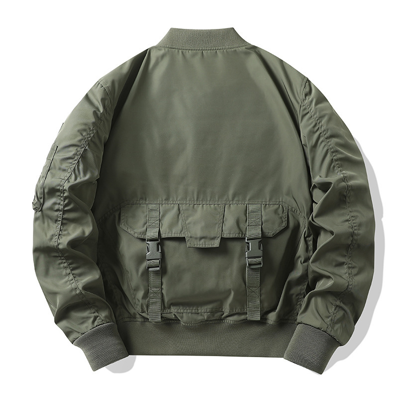 سترة رجالي عتيقة ملابس الشارع  - مراجعة Mens Fashion Bomber Jacket وسعره