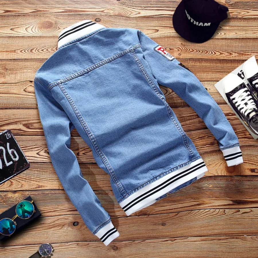 جديد 2026 سترات دينم رجالية مو - مراجعة Mens Fashion Bomber Jacket وسعره