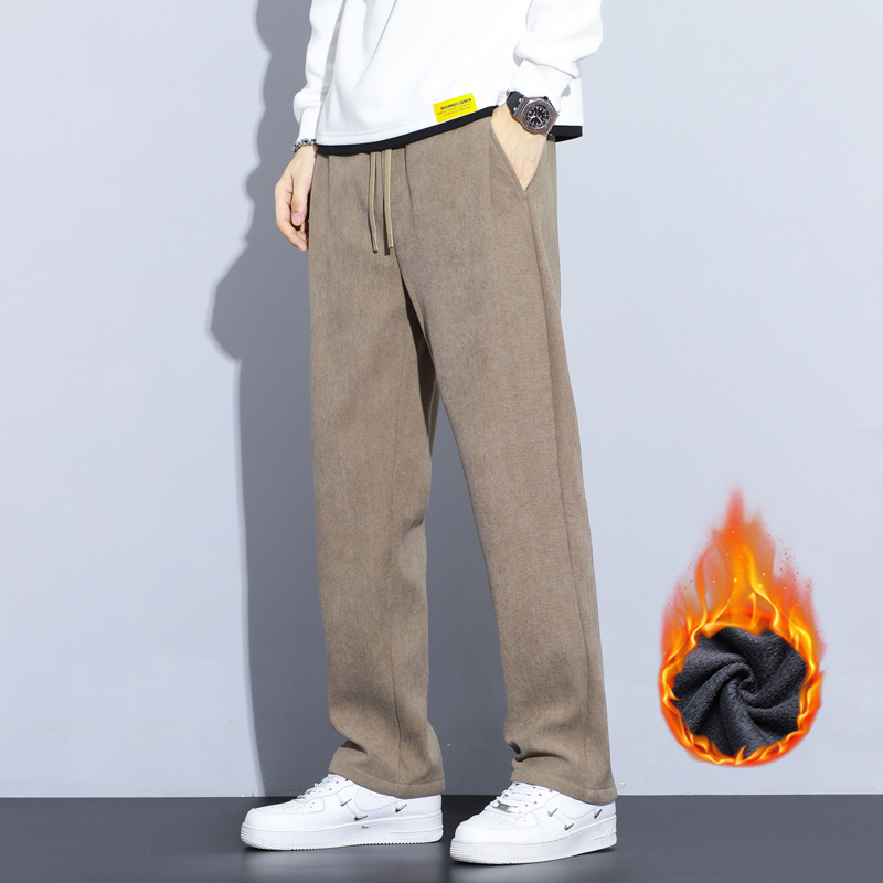 القهوة الكاكي أسود رمادي فضفاض - مراجعة Men'S Fashion Khaki Pants وسعره