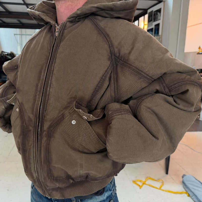 جاكيت بومبر رجالي واسع من القم - مراجعة Mens Fashion Bomber Jacket وسعره