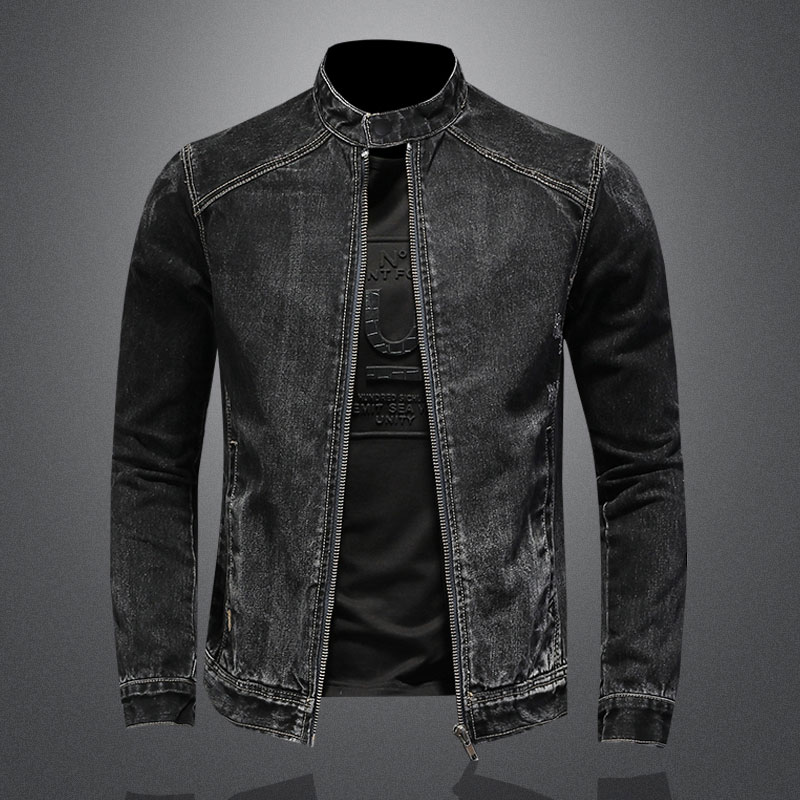 الرجال Vintage الوقوف طوق الطي - مراجعة Mens Fashion Bomber Jacket وسعره