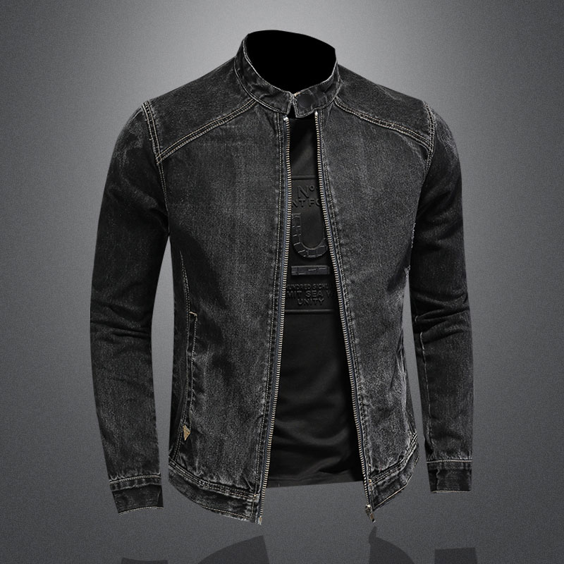 الرجال Vintage الوقوف طوق الطي - مراجعة Mens Fashion Bomber Jacket وسعره