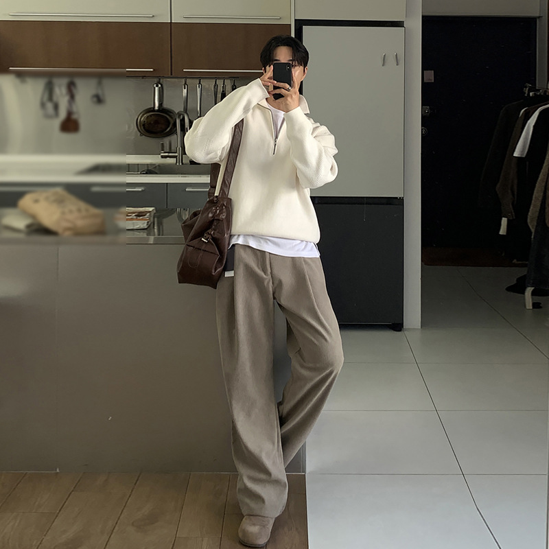 بنطلون رجالي ربيعي جديد من قما - مراجعة Men'S Fashion Khaki Pants وسعره
