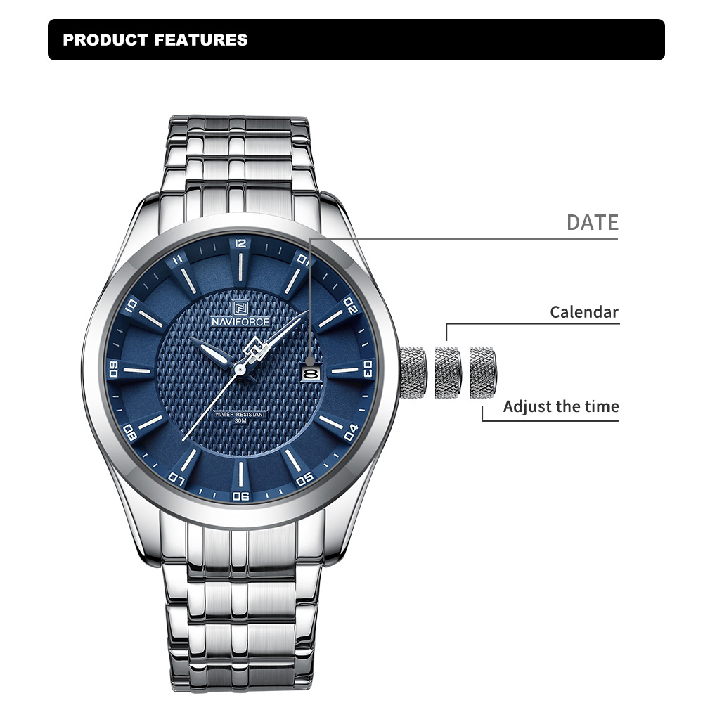 NAVIFORCE-ساعة كوارتز مقاومة ل - مراجعة Mens Fashion Ideas وسعره
