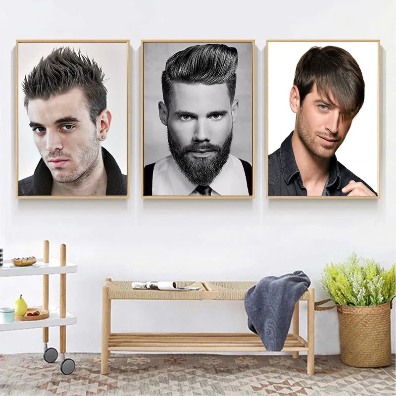 لوحة قماشية للرجال ، نموذج تصف - مراجعة Men Fashion Hair Style وسعره