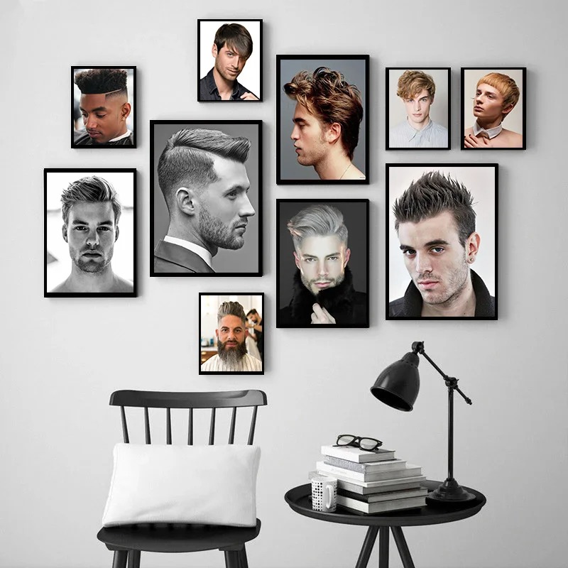 لوحة قماشية للرجال ، نموذج تصف - مراجعة Men Fashion Hair Style وسعره