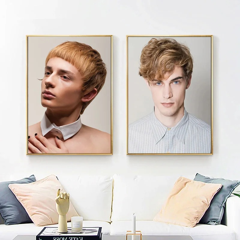 لوحة قماشية للرجال ، نموذج تصف - مراجعة Men Fashion Hair Style وسعره