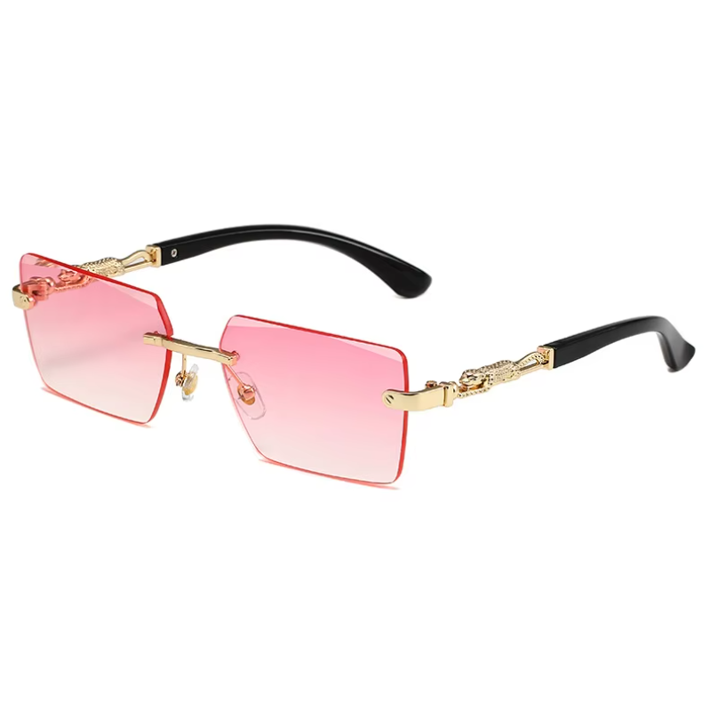 نظارات شمسية عصرية بدون إطار U - مراجعة Men'S Fashion Rimless Glasses وسعره