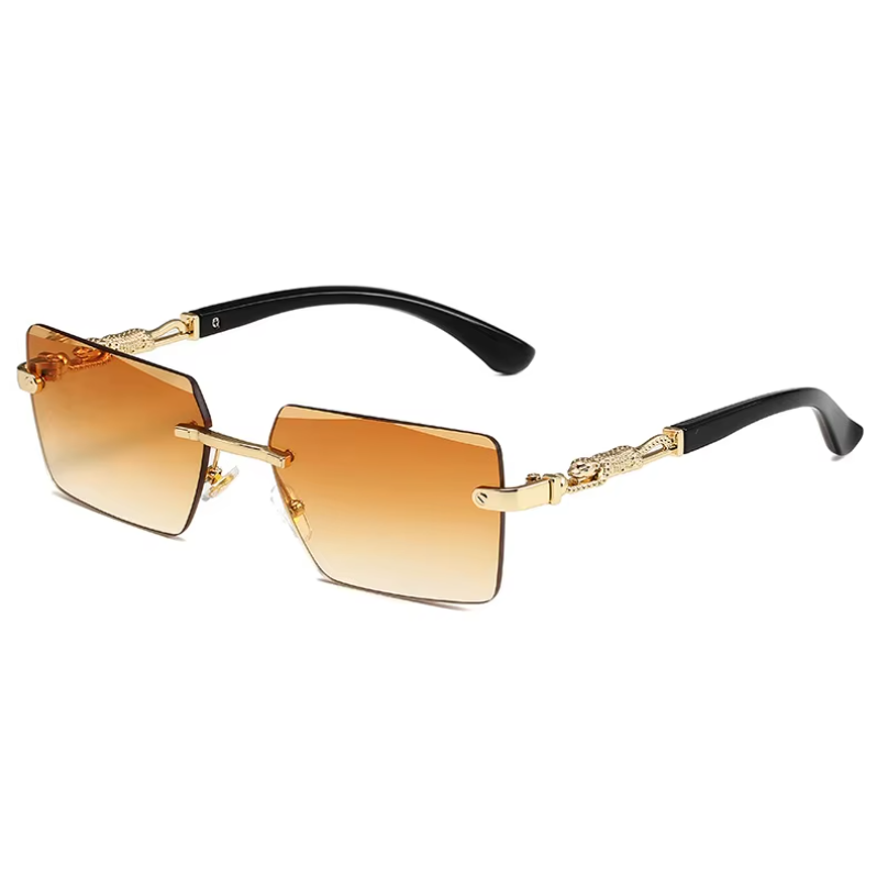 نظارات شمسية عصرية بدون إطار U - مراجعة Men'S Fashion Rimless Glasses وسعره