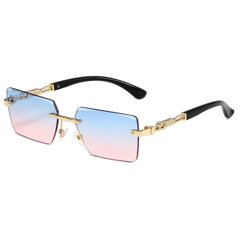 نظارات شمسية عصرية بدون إطار U - مراجعة Men'S Fashion Rimless Glasses وسعره