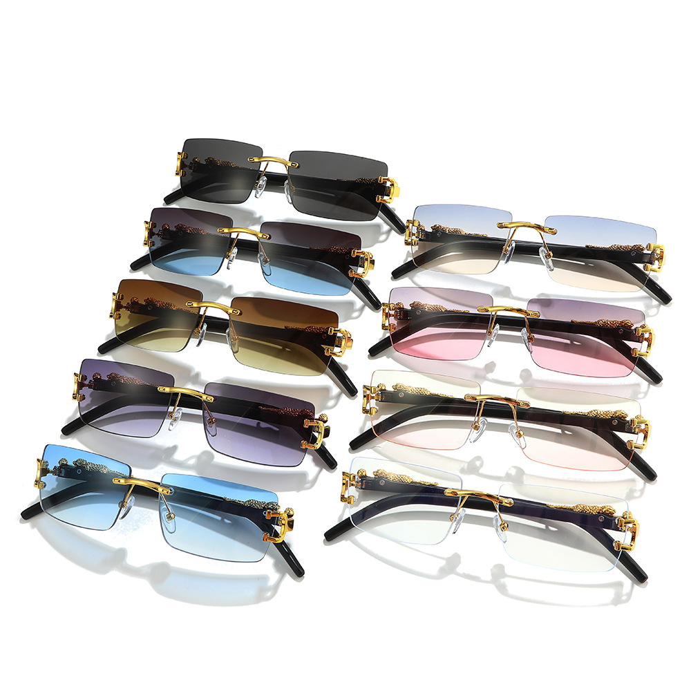نظارة شمسية عصرية بدون إطار لل - مراجعة Men'S Fashion Rimless Glasses وسعره