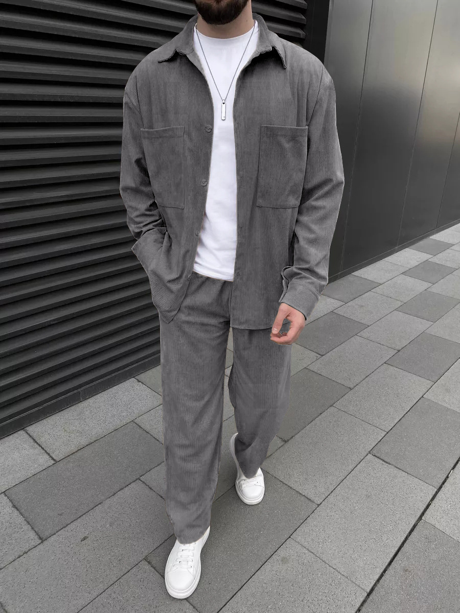 طقم رجالي من قطعتين من قماش ال - مراجعة Mens Fashion Ideas وسعره