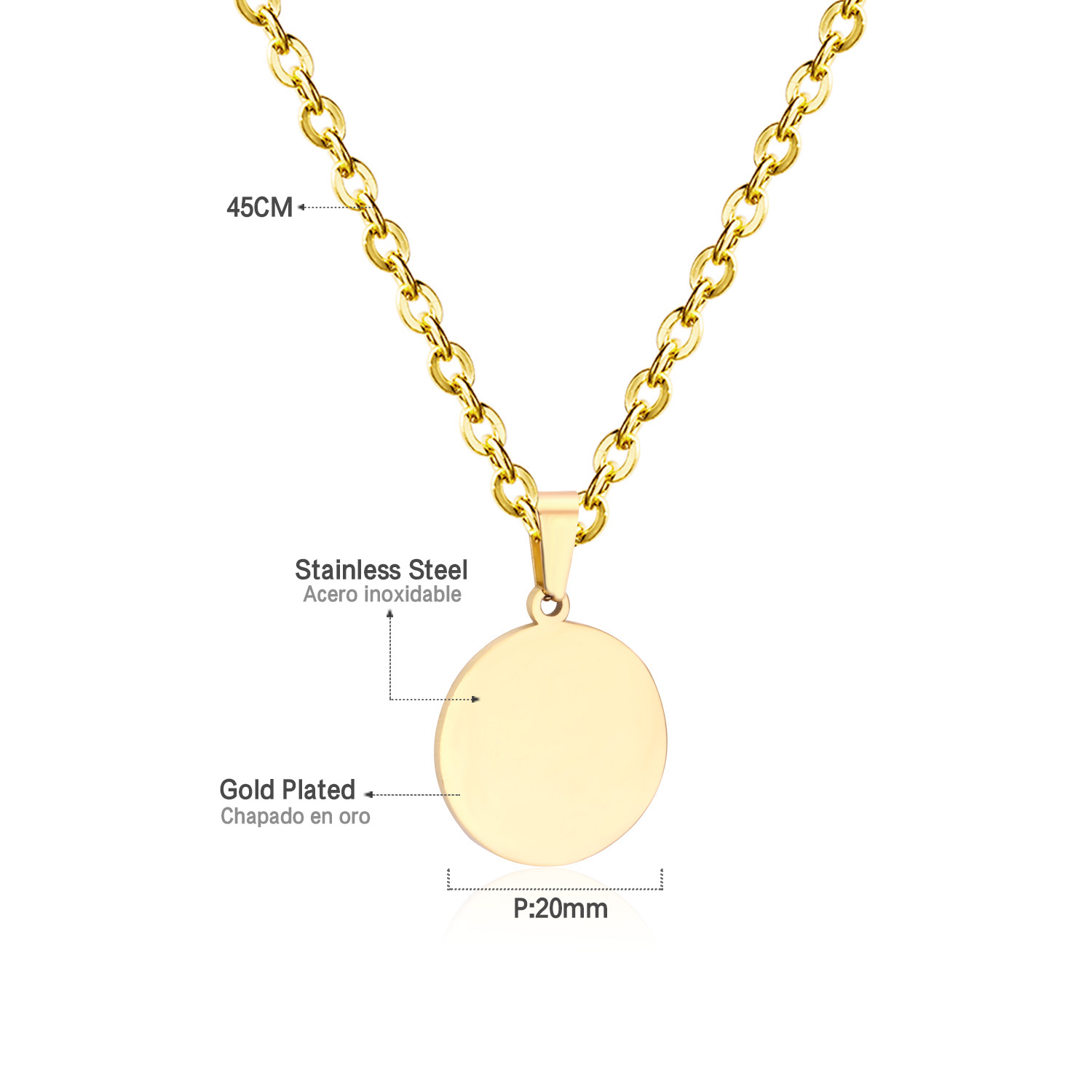 LUXUSTEEL علامة بسيطة قلادة قل - مراجعة Mens Fashion Discord وسعره