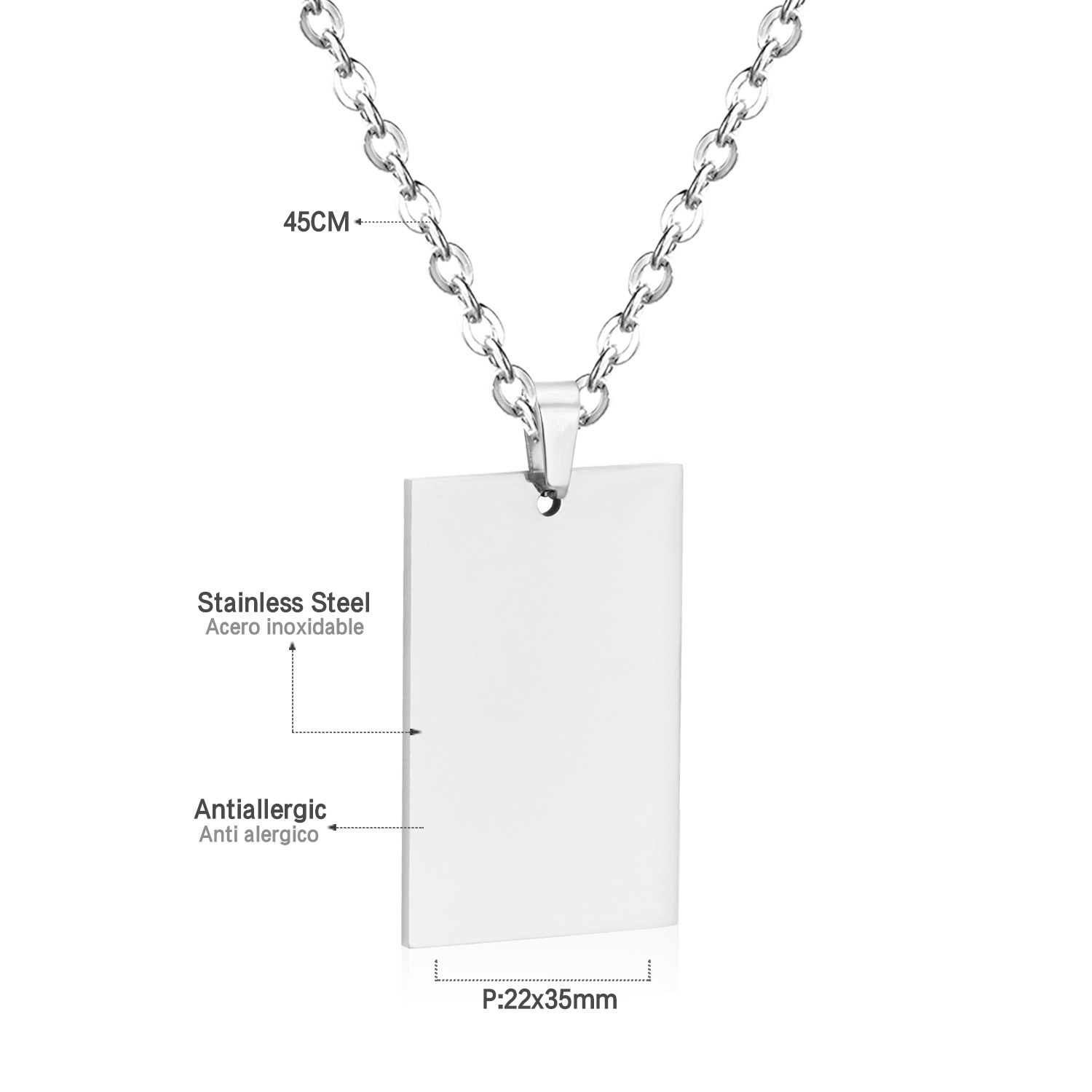 LUXUSTEEL علامة بسيطة قلادة قل - مراجعة Mens Fashion Discord وسعره