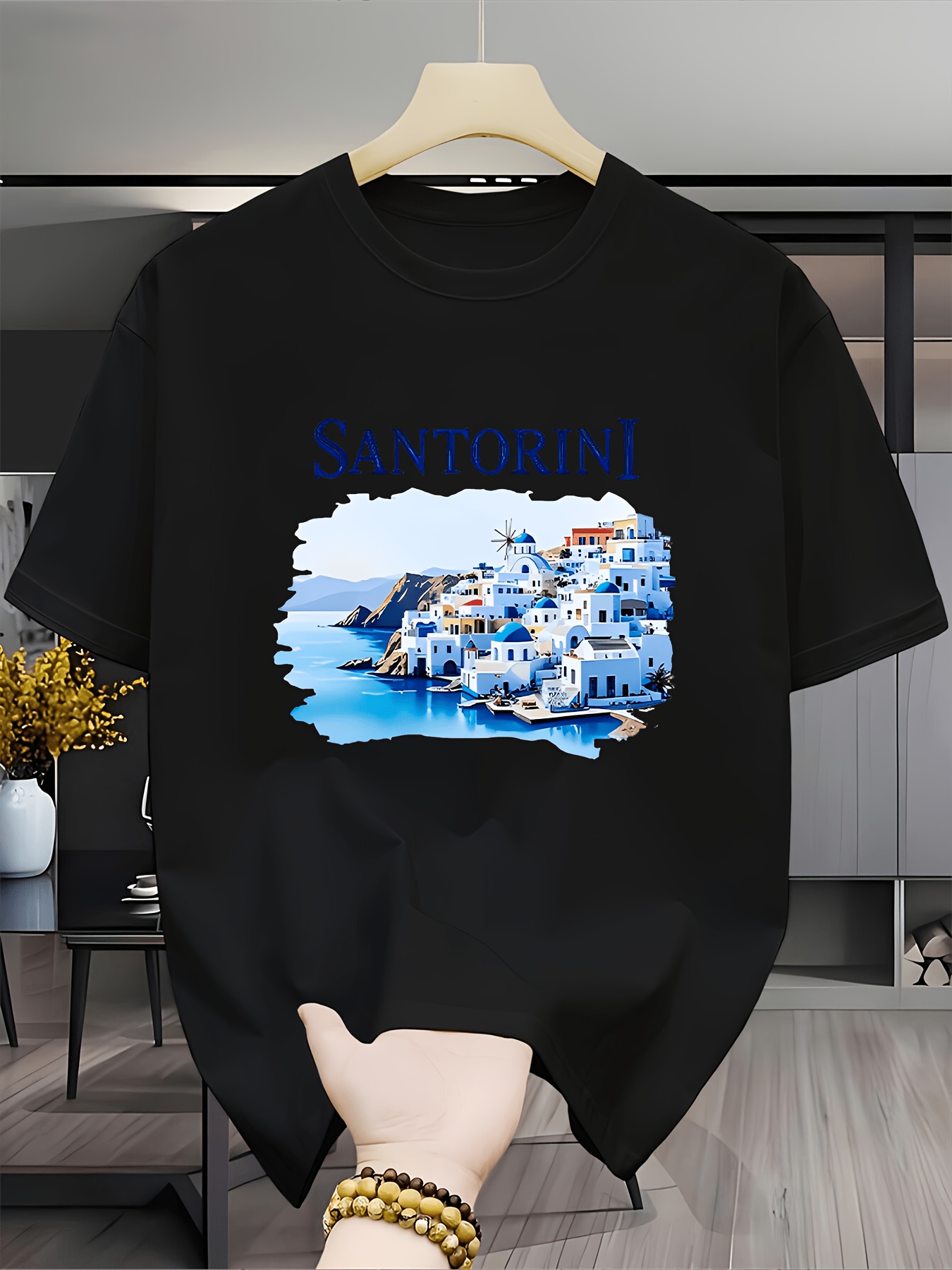 تي شيرت بتصميم منظر طبيعي عتيق - مراجعة Men'S Fashion Greece وسعره