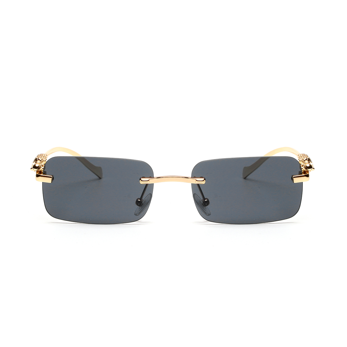 نظارات شمسية بدون إطار UV400،  - مراجعة Men'S Fashion Rimless Glasses وسعره