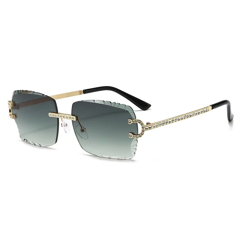نظارات شمسية مربعة بدون إطار ب - مراجعة Men'S Fashion Rimless Glasses وسعره