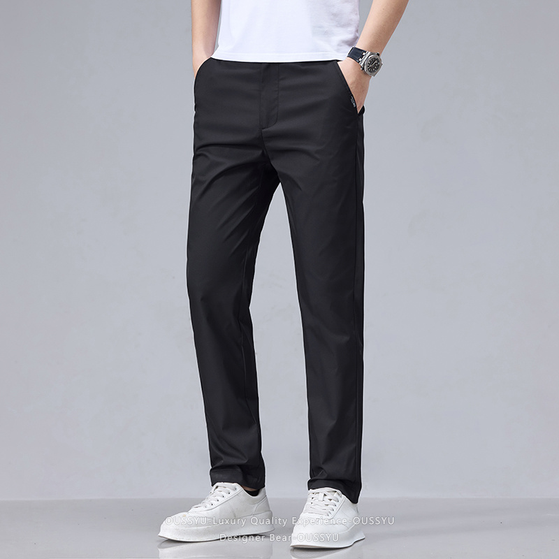 بنطلون رجالي صيفي خفيف كاجوال  - مراجعة Men'S Fashion Khaki Pants وسعره