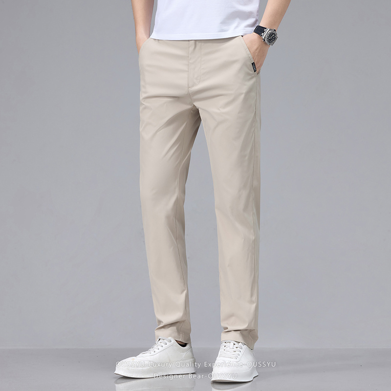 بنطلون رجالي صيفي خفيف كاجوال  - مراجعة Men'S Fashion Khaki Pants وسعره