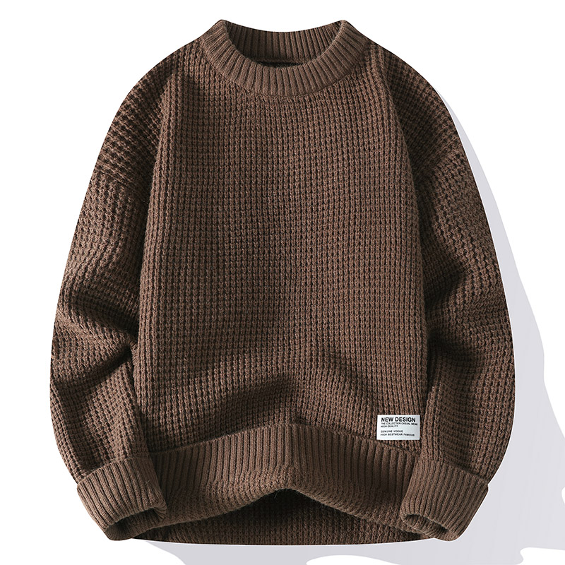 سترة رجالية دافئة للرجال ، بلو - مراجعة Knitted Cardigan Men وسعره
