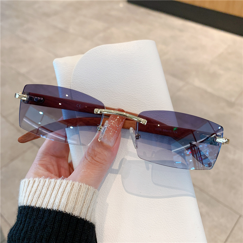 نظارات شمسية بدون إطار للرجال  - مراجعة Men'S Fashion Rimless Glasses وسعره