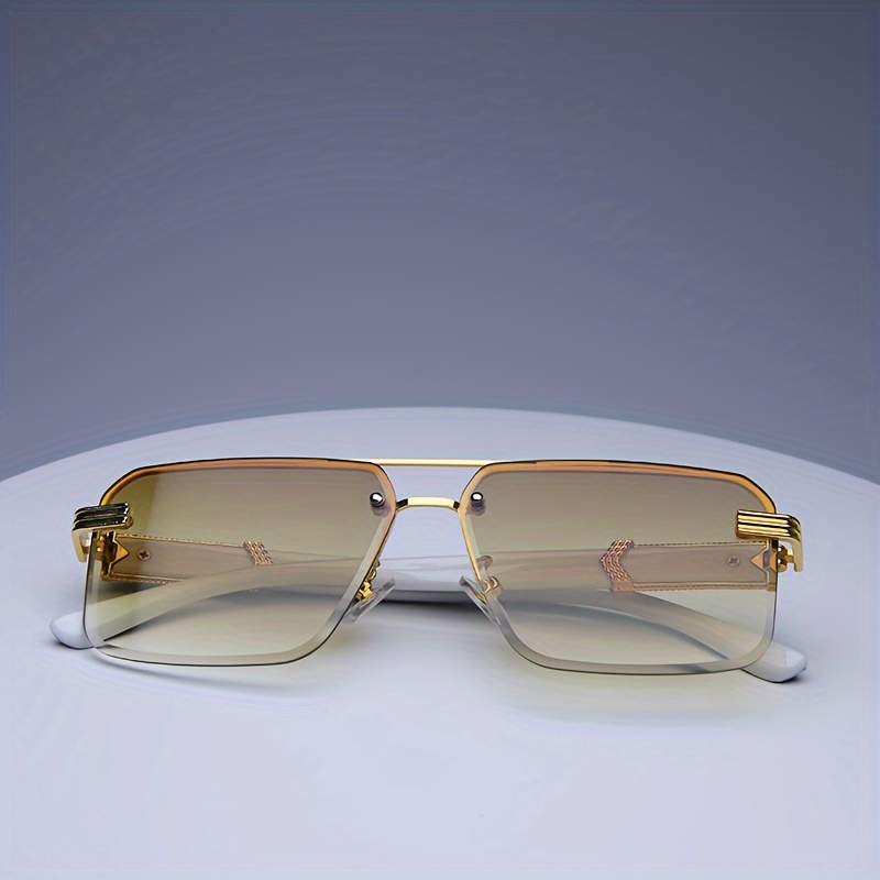 نظارات شمسية عصرية بدون إطار ل - مراجعة Men'S Fashion Rimless Glasses وسعره