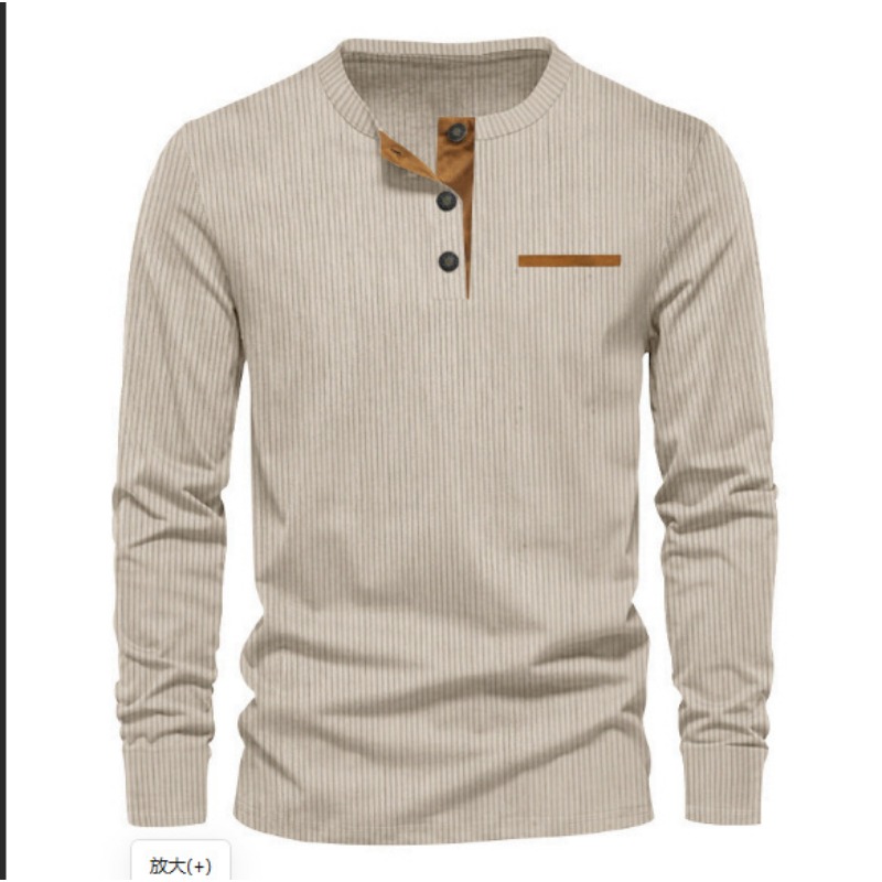 قميص رجالي بأكمام طويلة وياقة  - مراجعة Mens Fashion Ideas وسعره